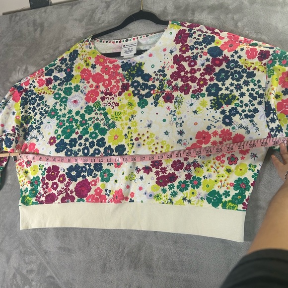 Champion flower power campus French terry cropped sweatshirt - Picture 11 of 15
